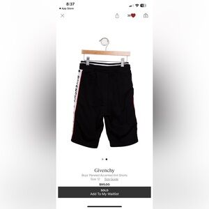 ‼️SOLD‼️ GIVENCHY boys paneled accented knit shorts